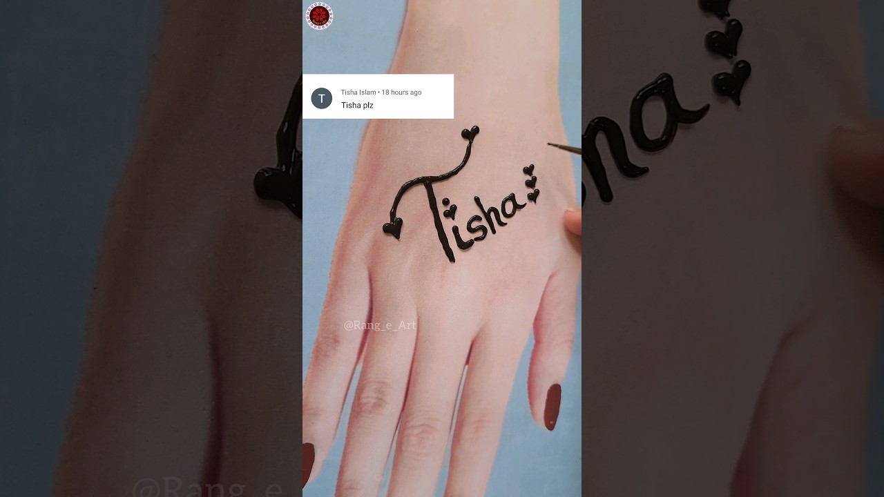 Tisha name tattoo